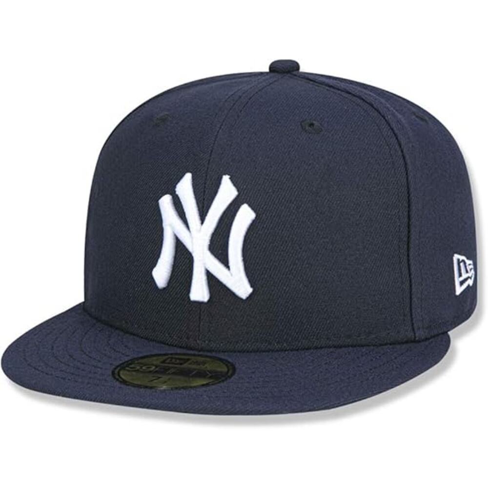 NWT NewEra Men's Officially Licensed MLB Collection Fitted Hat ,navy-Size 8 1/8